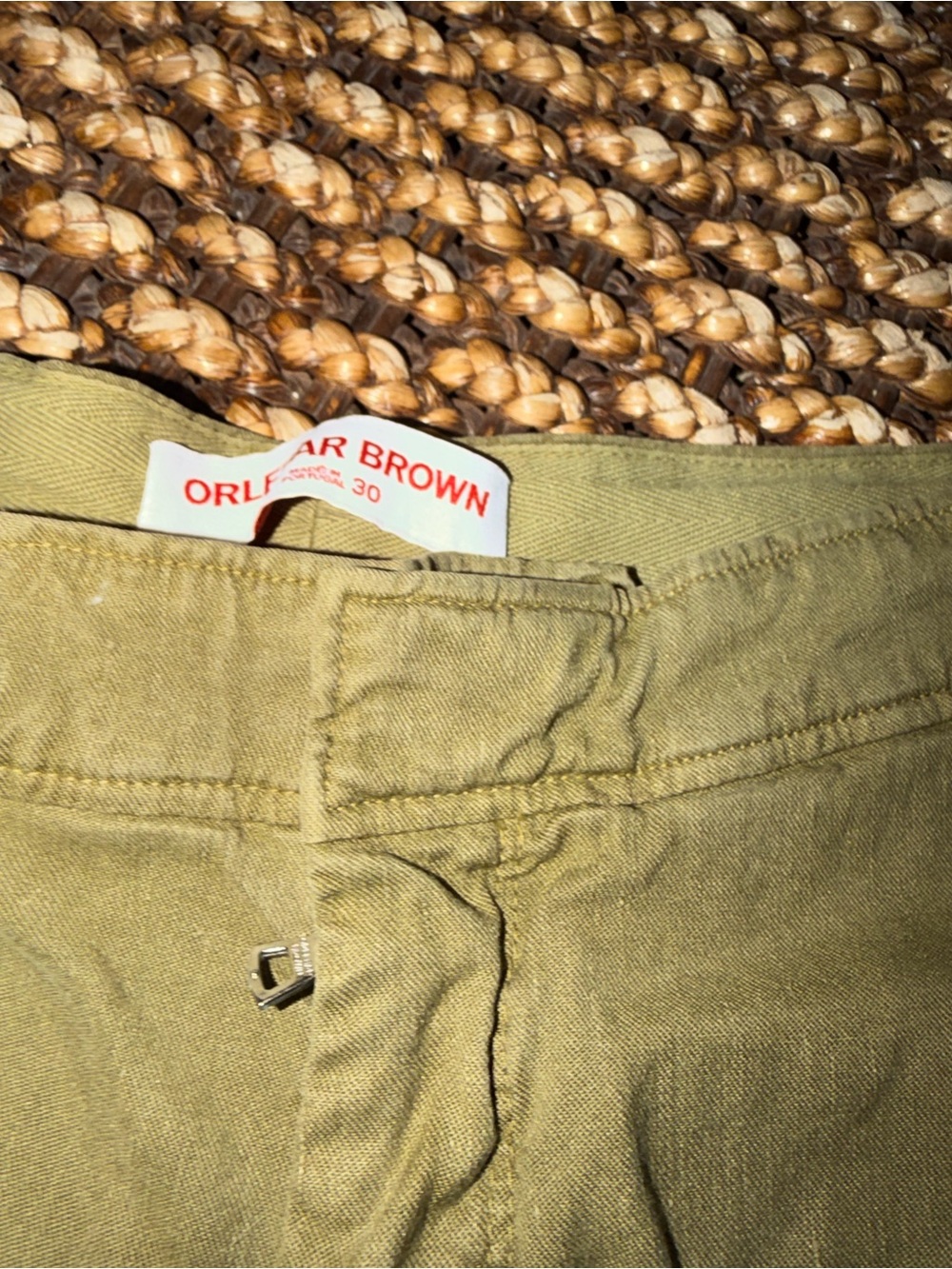 ORLEBAR BROWN Norwich Men's Olive Casual Shorts - Picture 5 of 8